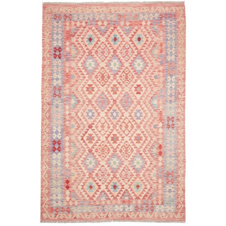 Tappeto Kilim Afghanistan marrone rosso 199x299