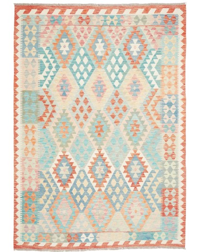Tappeto Kilim Afghanistan bianco 179x248