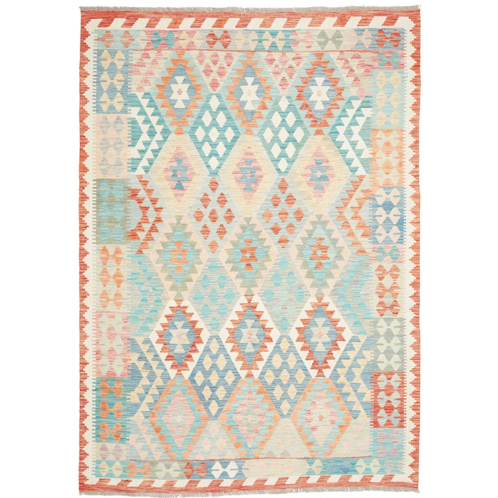 Tappeto Kilim Afghanistan bianco 179x248
