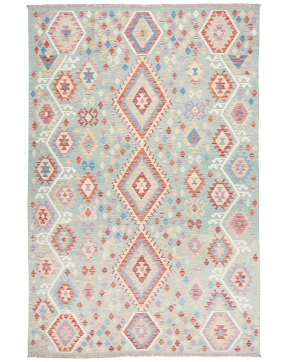 Tappeto Kilim Afghanistan beige marrone 199x300