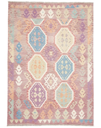 Tappeto Kilim Afghanistan beige giallo 172x248