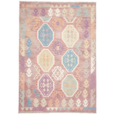 Tappeto Kilim Afghanistan beige giallo 172x248
