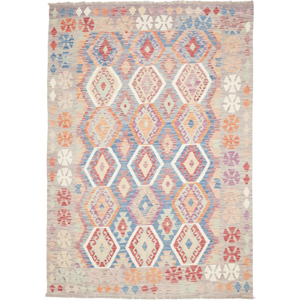 Tappeto Kilim Afghanistan beige marrone 180x258