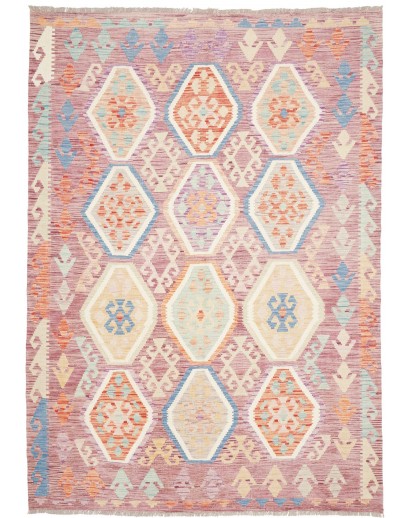 Tappeto Kilim Afghanistan beige giallo 173x248