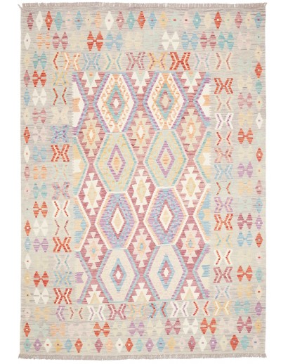 Tappeto Kilim Afghanistan bianco 177x247