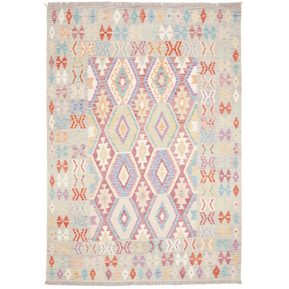 Tappeto Kilim Afghanistan bianco 177x247