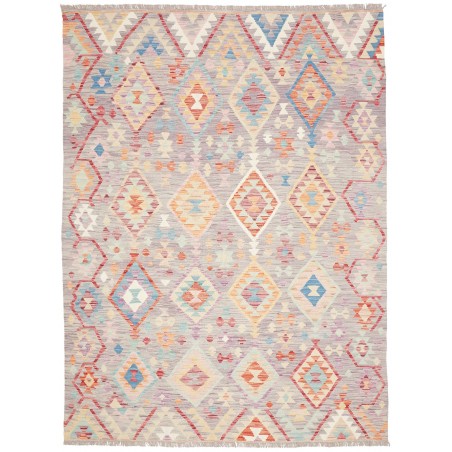 Tappeto Kilim Afghanistan bianco beige 173x240