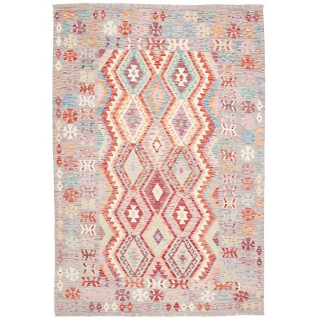 Tappeto Kilim Afghanistan beige bianco 176x253