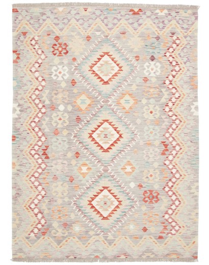 Tappeto Kilim Afghanistan bianco 154x207
