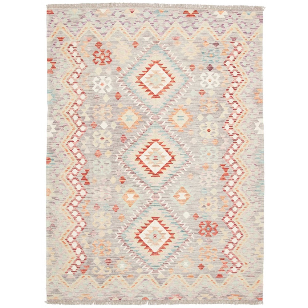 Tappeto Kilim Afghanistan bianco 154x207