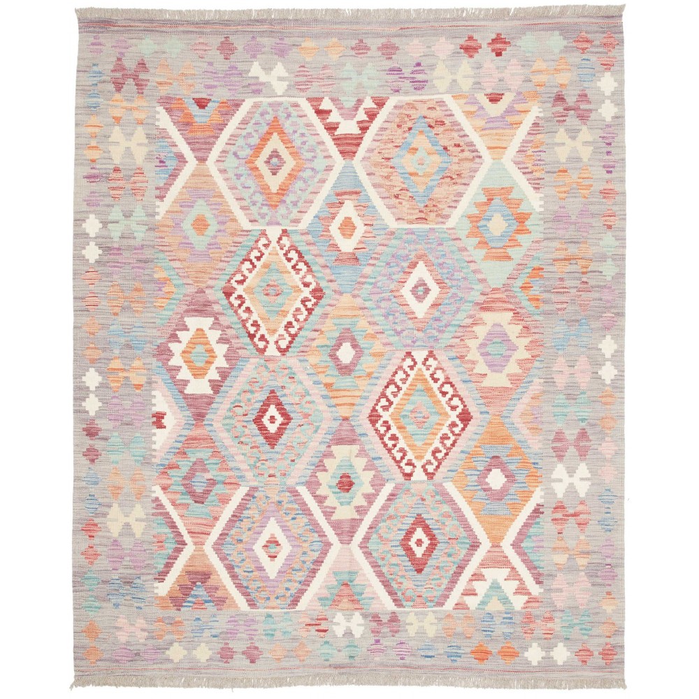 Tappeto Kilim Afghanistan beige marrone 157x191