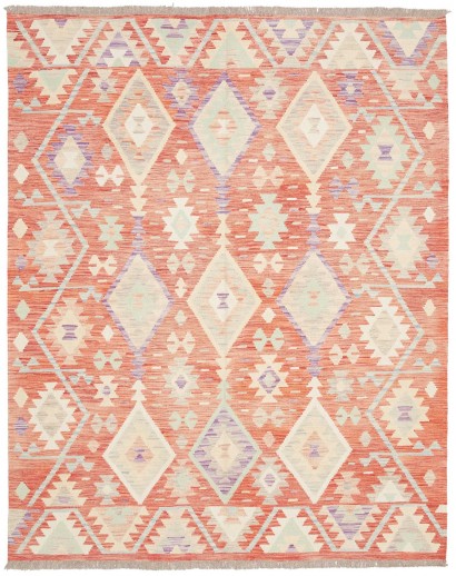 Tappeto Kilim Afghanistan giallo rosso 158x198