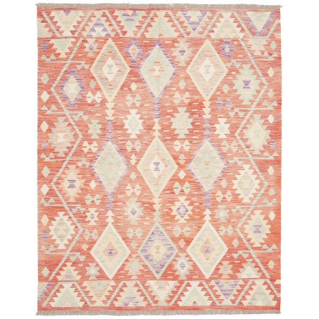 Tappeto Kilim Afghanistan giallo rosso 158x198
