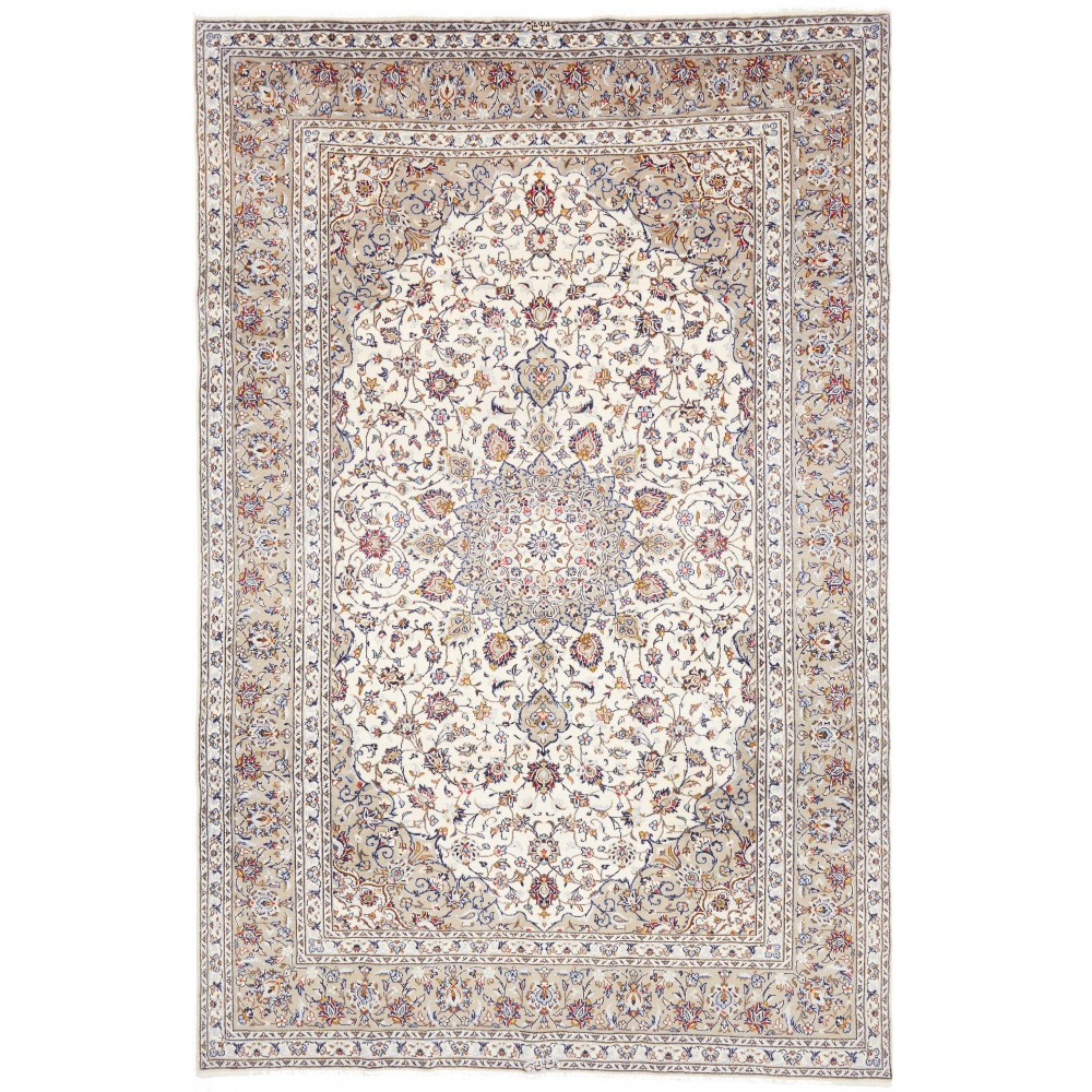 Tappeto Kashan Persia bianco 197x303