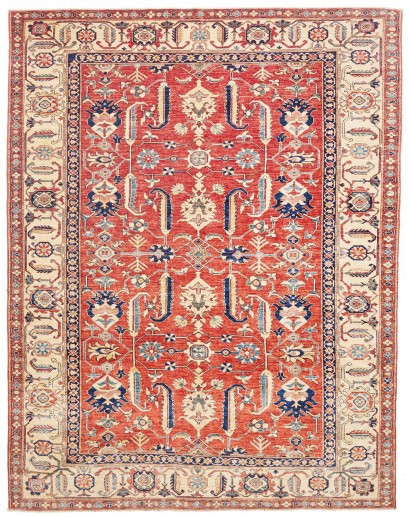 Tappeto Kazak Fine Pakistan marrone rosso 248x322