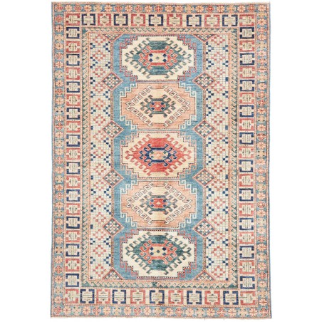 Tappeto Kazak Fine Pakistan beige azzurro 148x212
