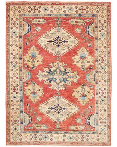 Tappeto Kazak Fine Pakistan marrone giallo 171x239