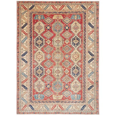 Tappeto Kazak Fine Pakistan marrone grigio 268x370