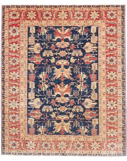 Tappeto Kazak Fine Pakistan marrone grigio 249x303