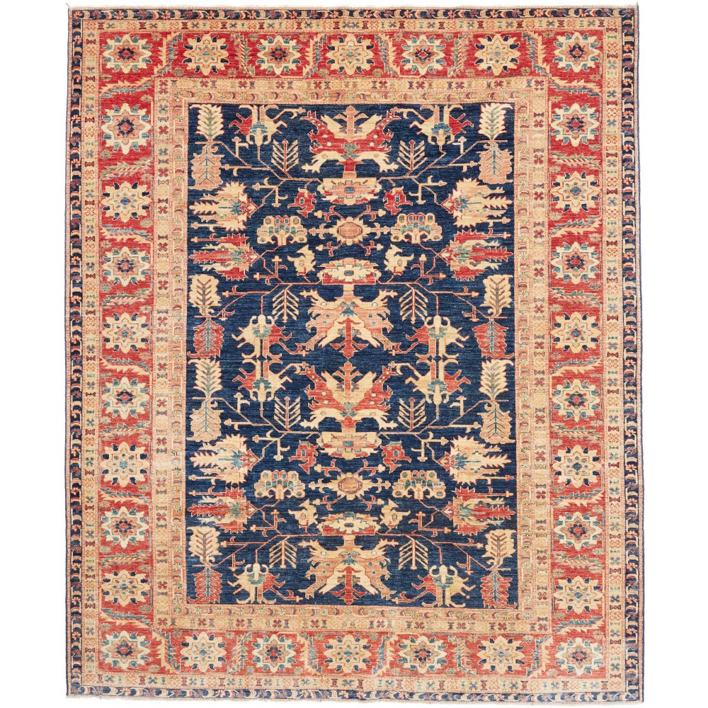 Tappeto Kazak Fine Pakistan marrone grigio 249x303