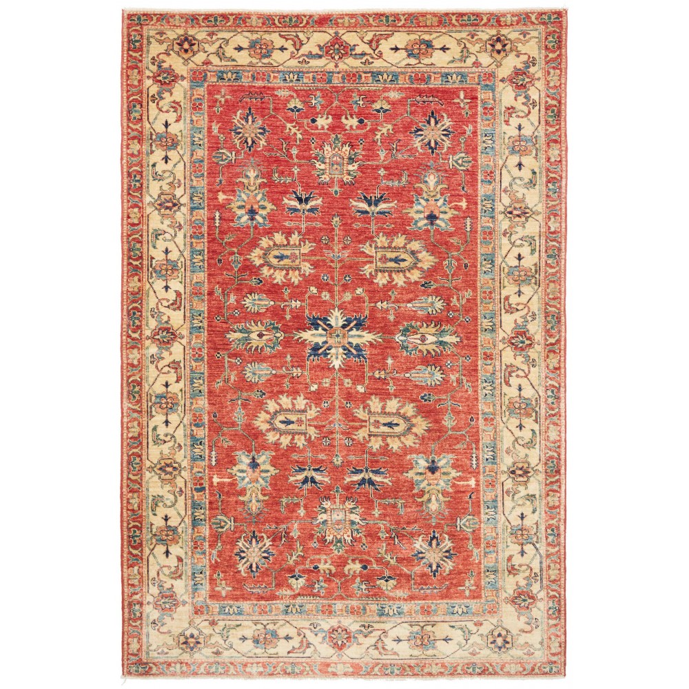 Tappeto Kazak Fine Pakistan arancione marrone 168x245