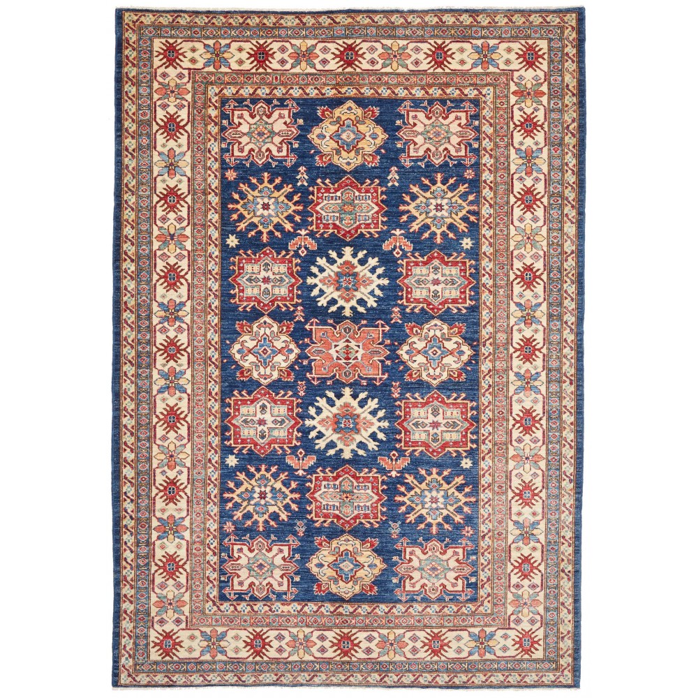 Tappeto Kazak Fine Pakistan marrone grigio 172x247