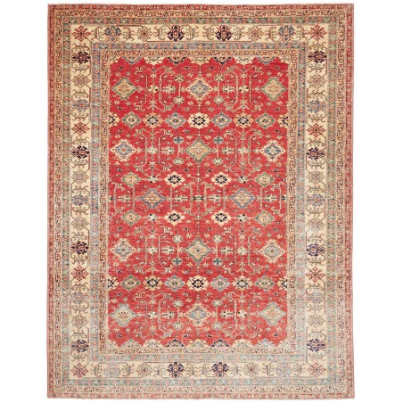 Tappeto Kazak Fine Pakistan marrone giallo 278x354