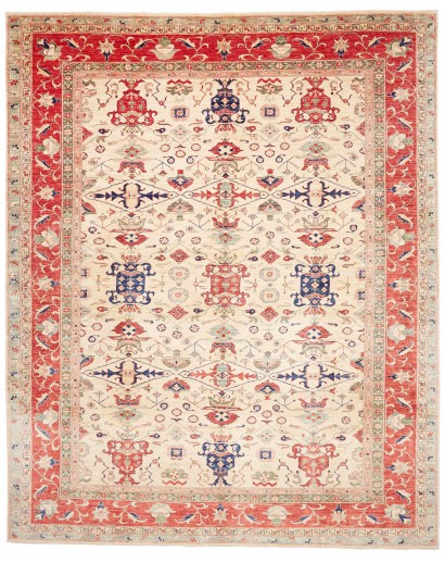 Tappeto Kazak Fine Pakistan giallo marrone 308x375