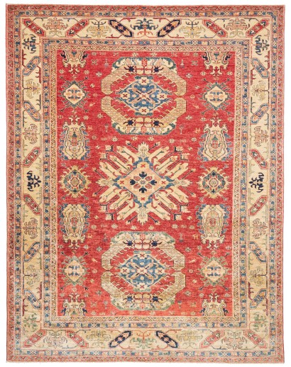 Tappeto Kazak Fine Pakistan marrone grigio 240x314