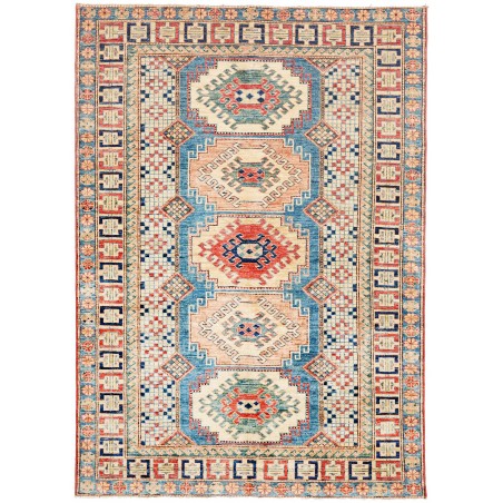 Tappeto Kazak Fine Pakistan beige grigio 146x205