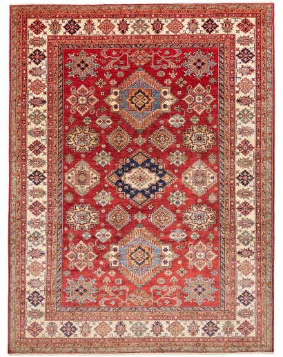 Tappeto Kazak Fine Pakistan marrone giallo 280x370