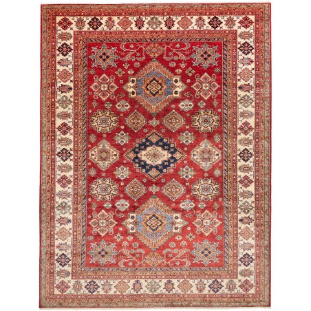 Tappeto Kazak Fine Pakistan marrone giallo 280x370
