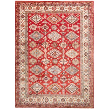 Tappeto Kazak Fine Pakistan marrone grigio 297x410