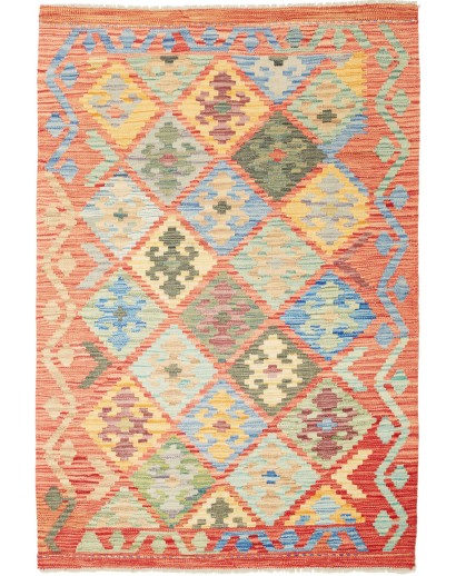 Tappeto Kilim Afghanistan marrone 102x150