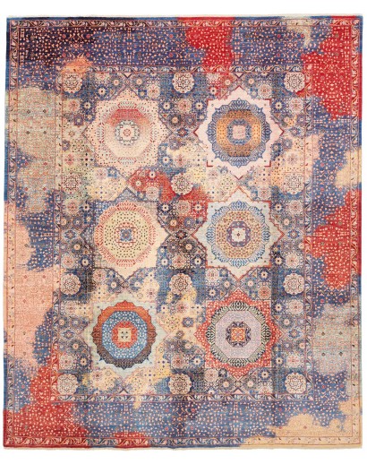 Tappeto Mamlouk Pakistan marrone azzurro 248x299