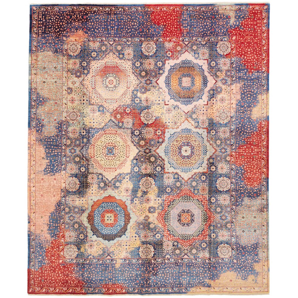 Tappeto Mamlouk Pakistan marrone azzurro 248x299