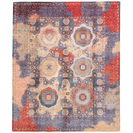 Tappeto Mamlouk Pakistan marrone azzurro 248x299