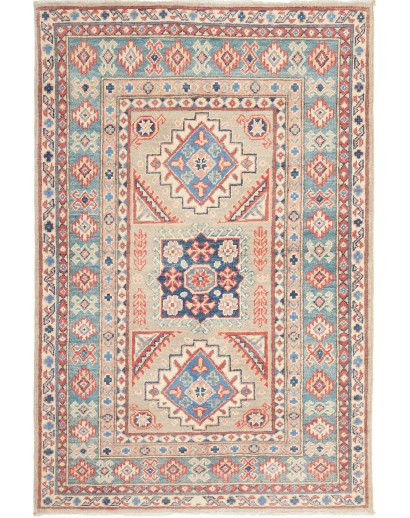 Tappeto Kazak Afghanistan marrone giallo 105x157
