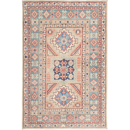 Tappeto Kazak Afghanistan marrone giallo 105x157