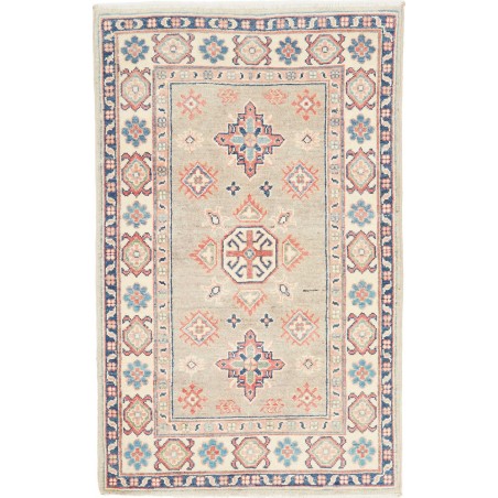 Tappeto Kazak Afghanistan bianco giallo 79x125
