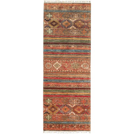 Tappeto Samarkand Pakistan marrone azzurro 83x239