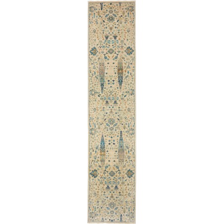 Tappeto Shahi Fine Pakistan marrone grigio 79x341