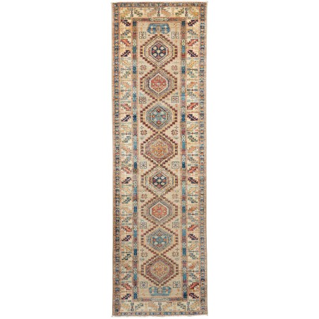 Tappeto Kazak Fine Pakistan marrone grigio 75x252