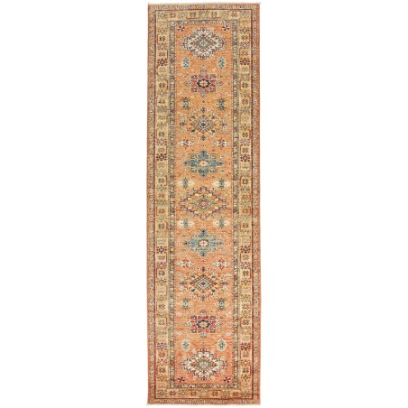 Tappeto Kazak Fine Pakistan marrone bianco 84x299