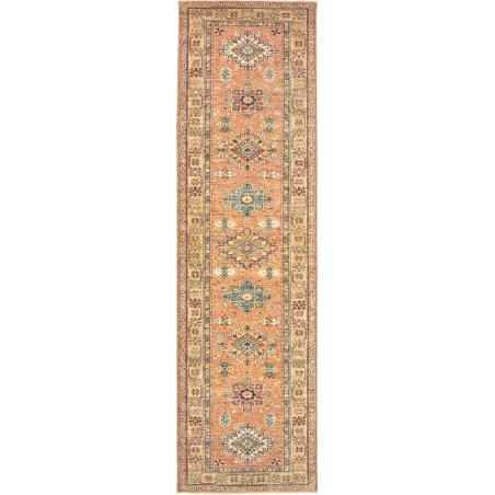 Tappeto Kazak Fine Pakistan marrone azzurro 78x297