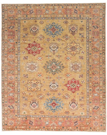 Tappeto Kazak Fine Pakistan marrone grigio 254x307