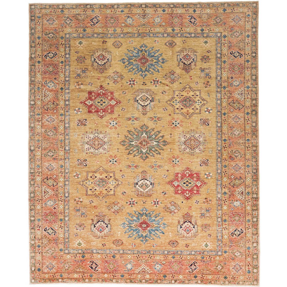 Tappeto Kazak Fine Pakistan marrone grigio 254x307