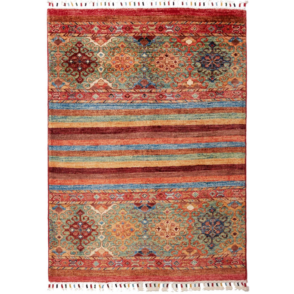 Tappeto Samarkand Pakistan rosso marrone 82x123
