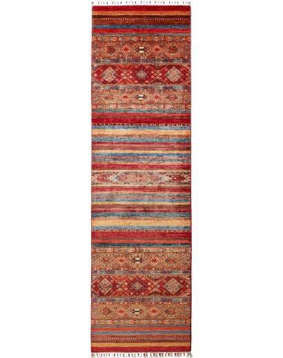 Tappeto Samarkand Pakistan marrone arancione 83x293