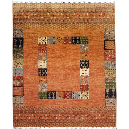 Tappeto Siva Pakistan arancione blu 209x250